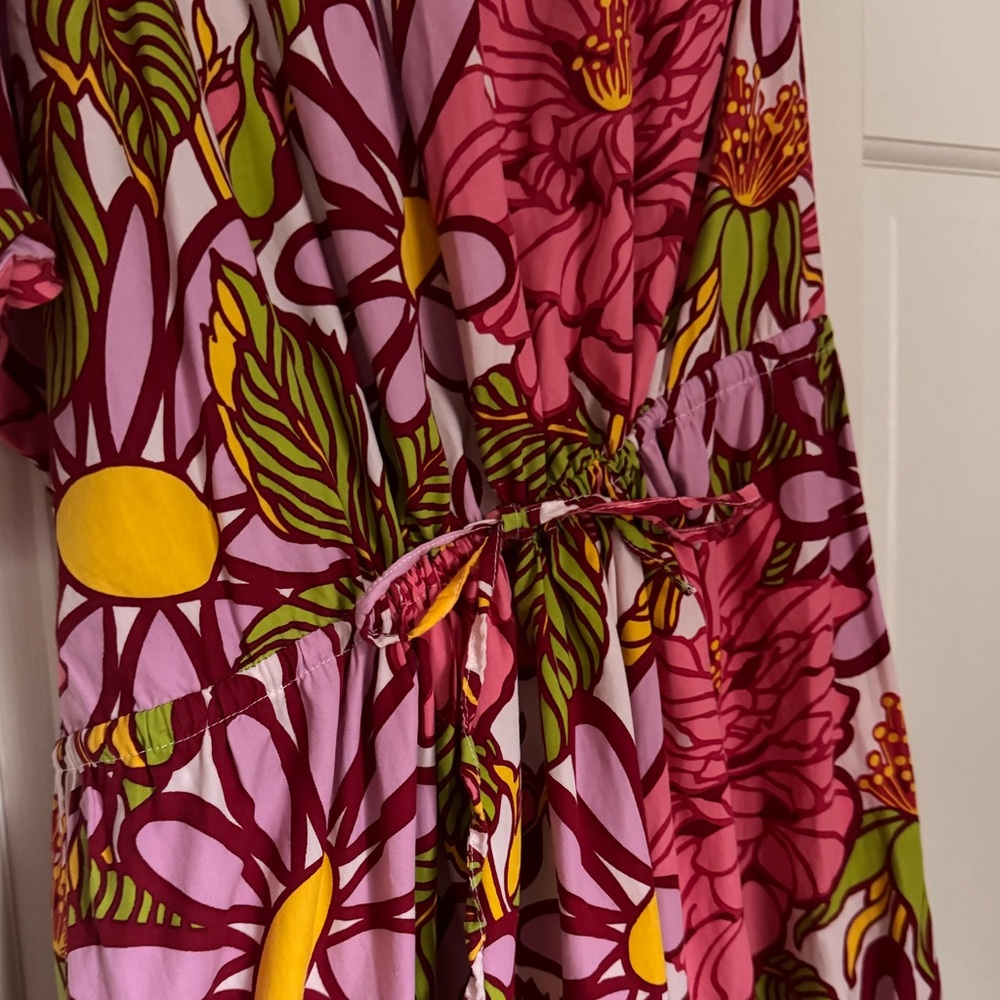 S/W/F Frida One-Shoulder Puff Sleeve Floral Maxi Dress - Picture 8 of 8